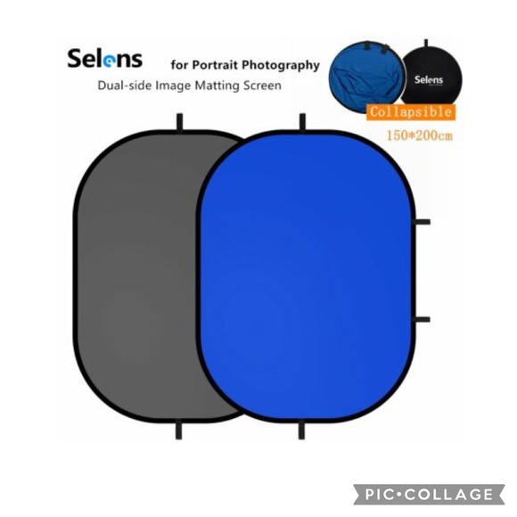 Selens 5 in 1 Collapsible Reflector Photography Lighting Diffuser Gray Blue - Picture 1 of 7